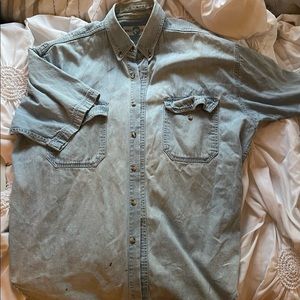 World Island Jean Button-Up Shirt